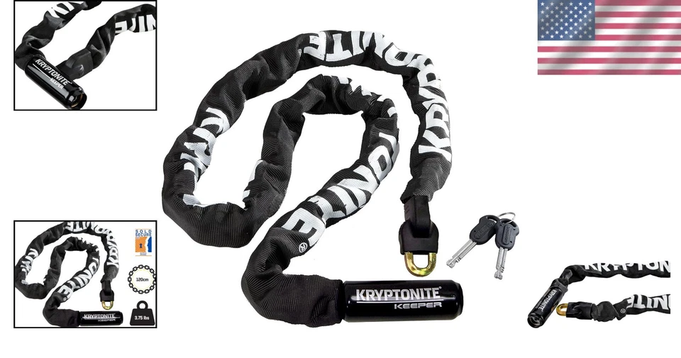 Keeper 712 Bicycle Chain Lock with Keys - Image 2 of 4