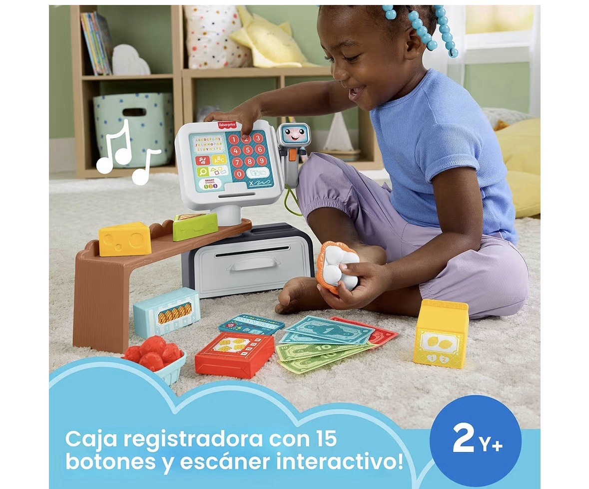 как выглядит Fisher-Price Laugh Learn Count Shop Cash Register Play Store with 20 Pieces фото