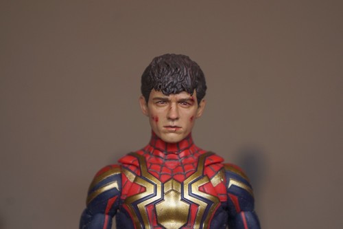 1/12 Marvel Legends Spiderman Tom holland custom Damage painted head | eBay