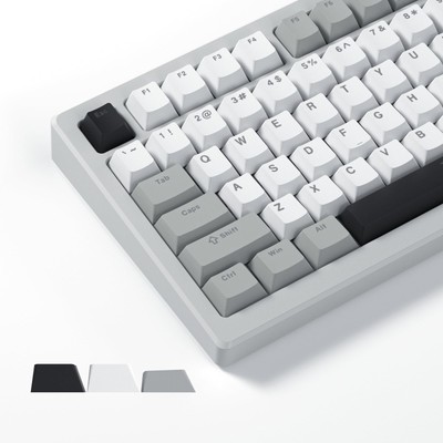 Womier Shine Through Keycaps, PBT Keycaps 60 65 75 100 Percent Cherry Profile...