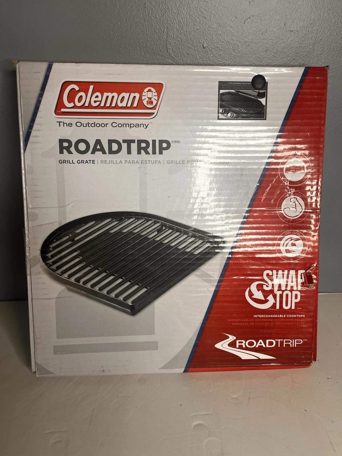 Coleman Cast Iron Grill Grate Accessory, For Roadtrip Grilles Swap Top (3 avail)