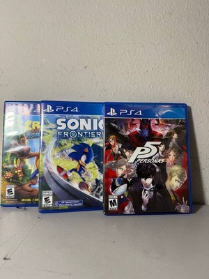 PS4 Game Bundle: Persona 5, Sonic Frontiers, Crash Bandicoot N. Sane Trilogy