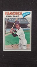 1977 Topps Baseball card #  21 Paul Blair  ( G to VG )