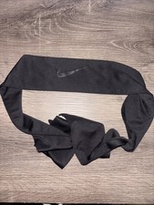 Black Nike Head Scarf Wrap Excellent Preowned 39" Long