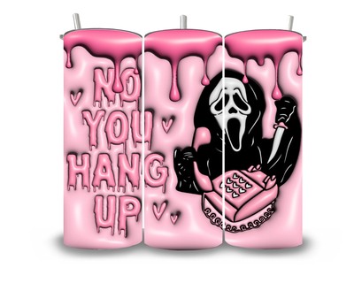 20 Unzen 3D Aufgeblasen Matt Becher Rosa Glasur Ghostface Kein Aufhängen Schrei Geschenke