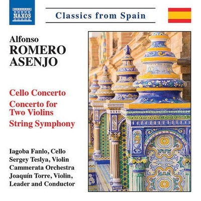 Alfonso Romero Asenjo Cello Concerto Concerto for Two Violins String Symphony CD