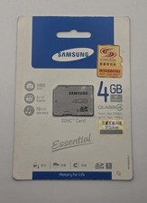 Samsung 4GB SDHC Memory Card Silver / Grey High Speed Rare NEW