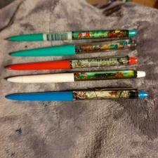 Variety Of Five Vintage Floaty Pens #25
