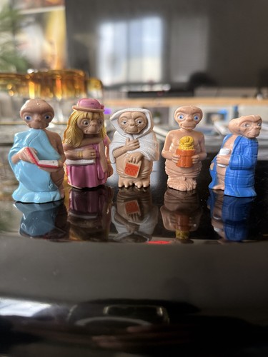 L.J.N. 1982 E.T. Mini Figures, Lot of 5, Near Mint! Rare!