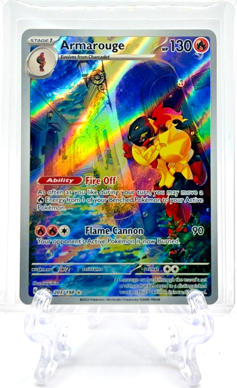 ARMAROUGE 2023 Pokemon TCG Scarlet & Violet #203/198 ILLUSTRATION RARE BASE HOLO