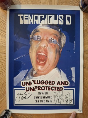 TENACIOUS D Signed 2015 Tour Poster - Jack Black & Kyle Gass 16/35