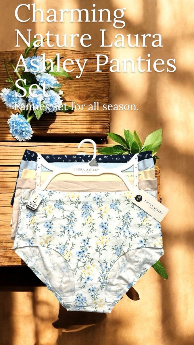 LAURA ASHLEY ショーツ 7枚セット アメリカS日本Mサイズ Laura Ashley 5 pack Size M Cotton Boyshorts Wild