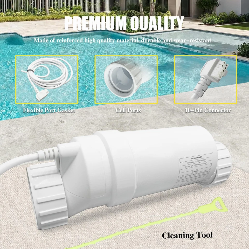 W3T-CELL-15 Salt ChIorination Cell Replaces Hayward T-Cell 15, T-CELL-15-SWP - Image 3 of 4