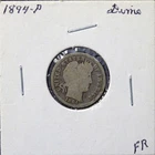 1894 P Barber Dime 10c Liberty Head Circulated Silver US Coin, Philadelphia Mint