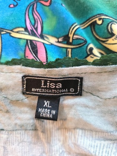 Lisa International Barock Design ärmelloses Tank Perlen Spitzenbesatz Größe XL - Bild 5 von 6