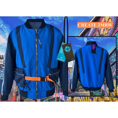 CREATE 2MRW-3D Waterproof Multi Pocket Bomber-French Navy Street Wear Size XL