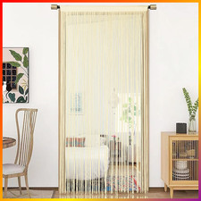 Türvorhang 90x200 cm Champagner – Raumteiler Fensterdekoration