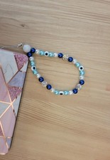 Evil Eye Phone Charm, Wristlet Phone Holder