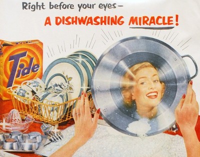 Tide Dishwashing Miracle Vintage Detergent Ad Poster 36x24   ️