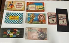 Vtg 1950’s Board Game Collection 7x Western Milton Bradley Co. Complete with Box