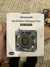 DEWENWILS 2 Pack 120V AC Fan, Waterproof Exhaust Fan 80mm, 14W 2470RPM 21CFM,