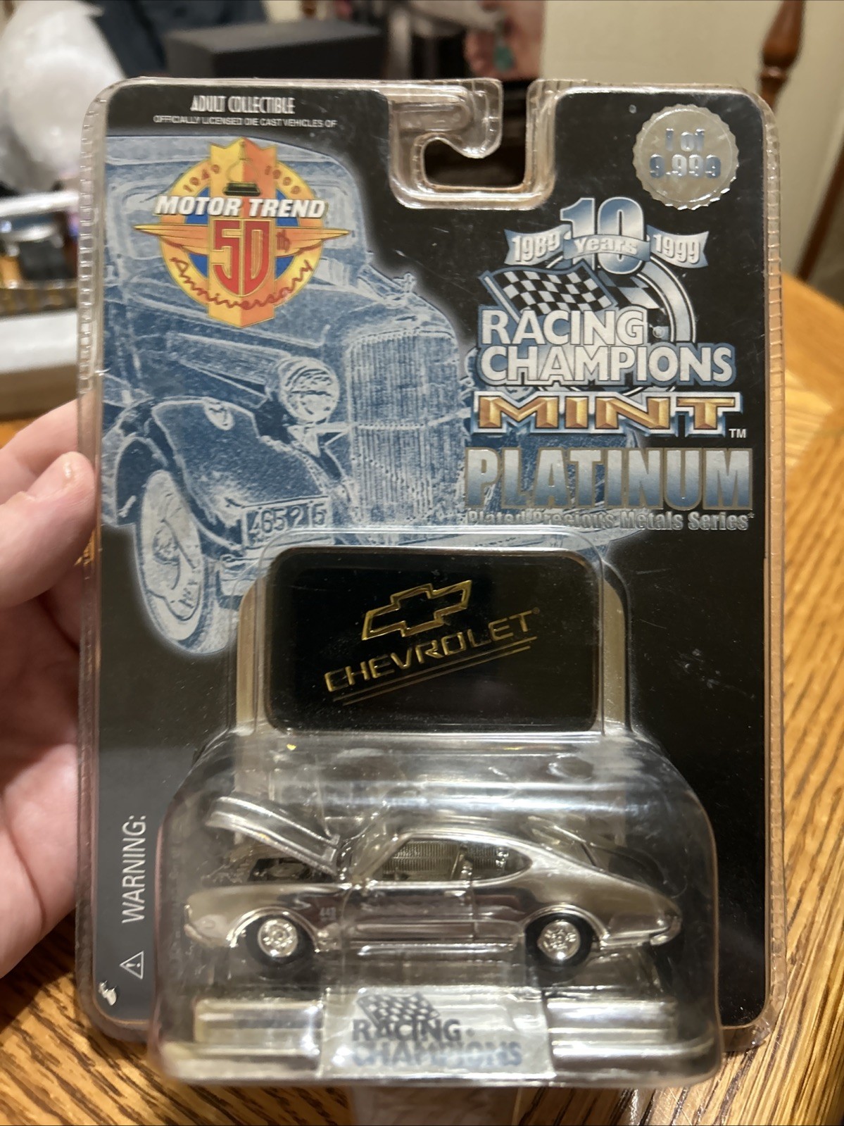 Racing Champions MINT Platinum Motor Trend 50th Anniversary Chevy New/Sealed
