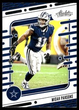 Micah Parsons 2024 Panini Absolute #28 Cowboys NFL READ FREE SHIP AutographDen