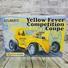 ATLANTIS Yellow Fever Dragster Model Kit 1/25 Keelers Kustoms Competition Coupe