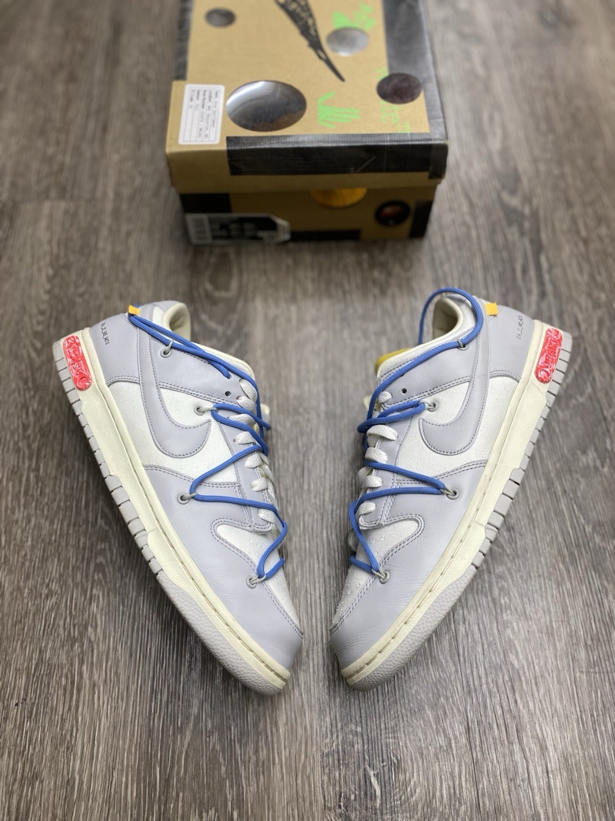 OFF WHITE X NIKE Taglia 12 Nike Off White x Dunk Low Lotto 10 di 50