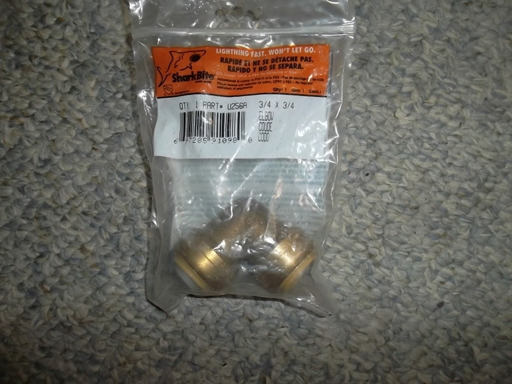 Sharkbite 3/4" Push Elbow U256A