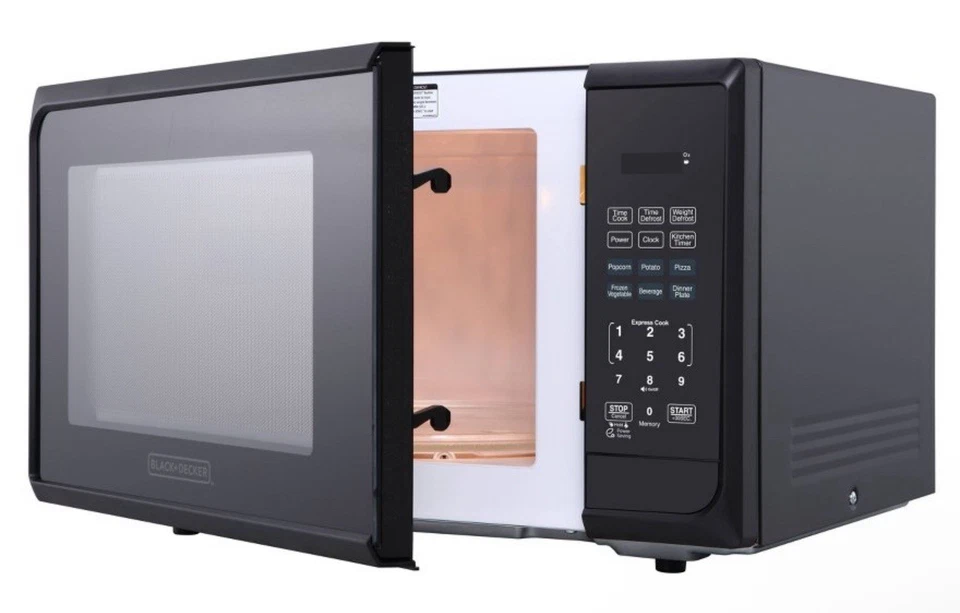 Horno microondas BLACK+DECKER 1,1 pies cúbicos 1000 W - acero inoxidable negro Foto 3 de 4