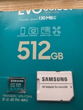 Genuine Samsung Micro SDXC EVO Select SD Card 130MB/s Flash Memory Card 512GB