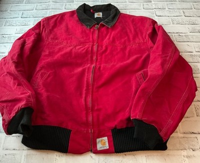 Vintage Red Santa Fe Carhartt Jacket XL RARE HTF READ | eBay