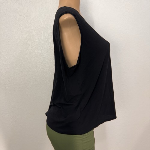 Eileen Fisher Black 100% Silk Basic Tank Top Shirt Womens Plus Sz 1X Casual Cami - Picture 2 of 12