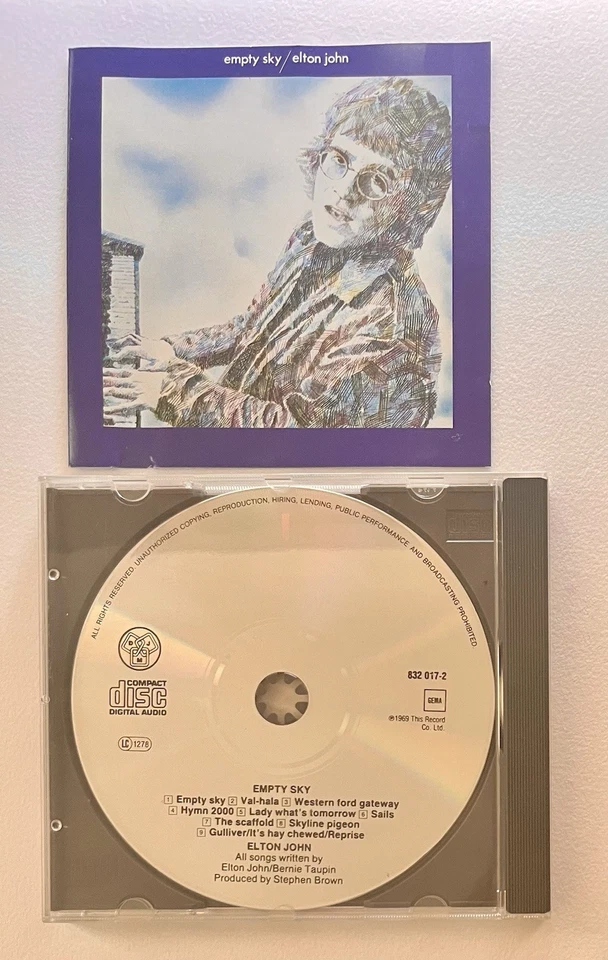 Elton John – Empty Sky CD, (1986), DJM, First German Pressing - Image 2 of 4