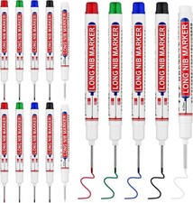 15 PCS Long Head Deep Hole Marker Pens,20mm Long Nib Marker, Longs Nose Markers,