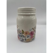 Floral Mason Jar Vase