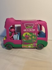 Fisher-Price Barney s World Adventure Bus Push-Along Toy Barney Figure New