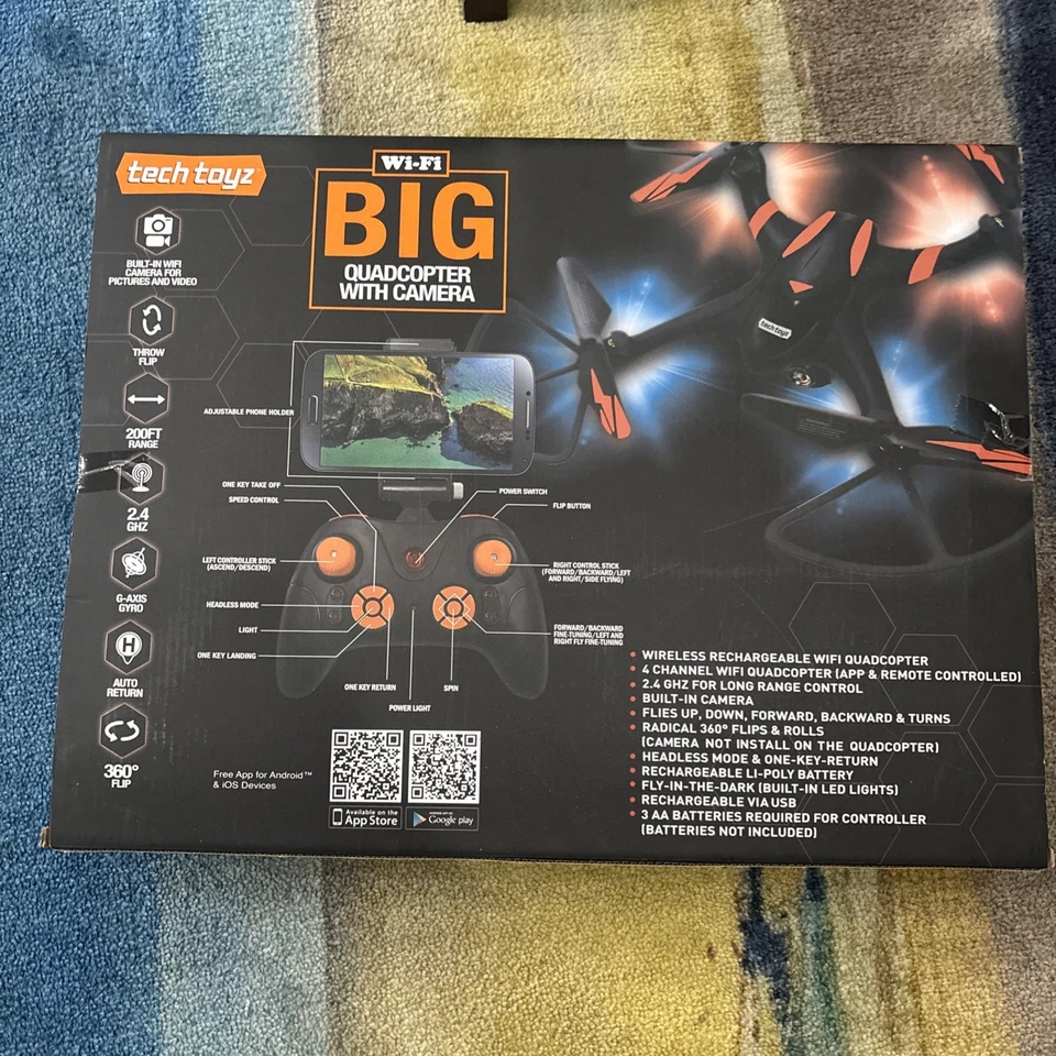 Tech Toys Big Quadcopter With Camera - Image 2 of 2