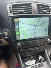 GPS Screen 10.1” Stereo Radio Android 13 CarPlay For Lexus IS250 IS350 2006-2012