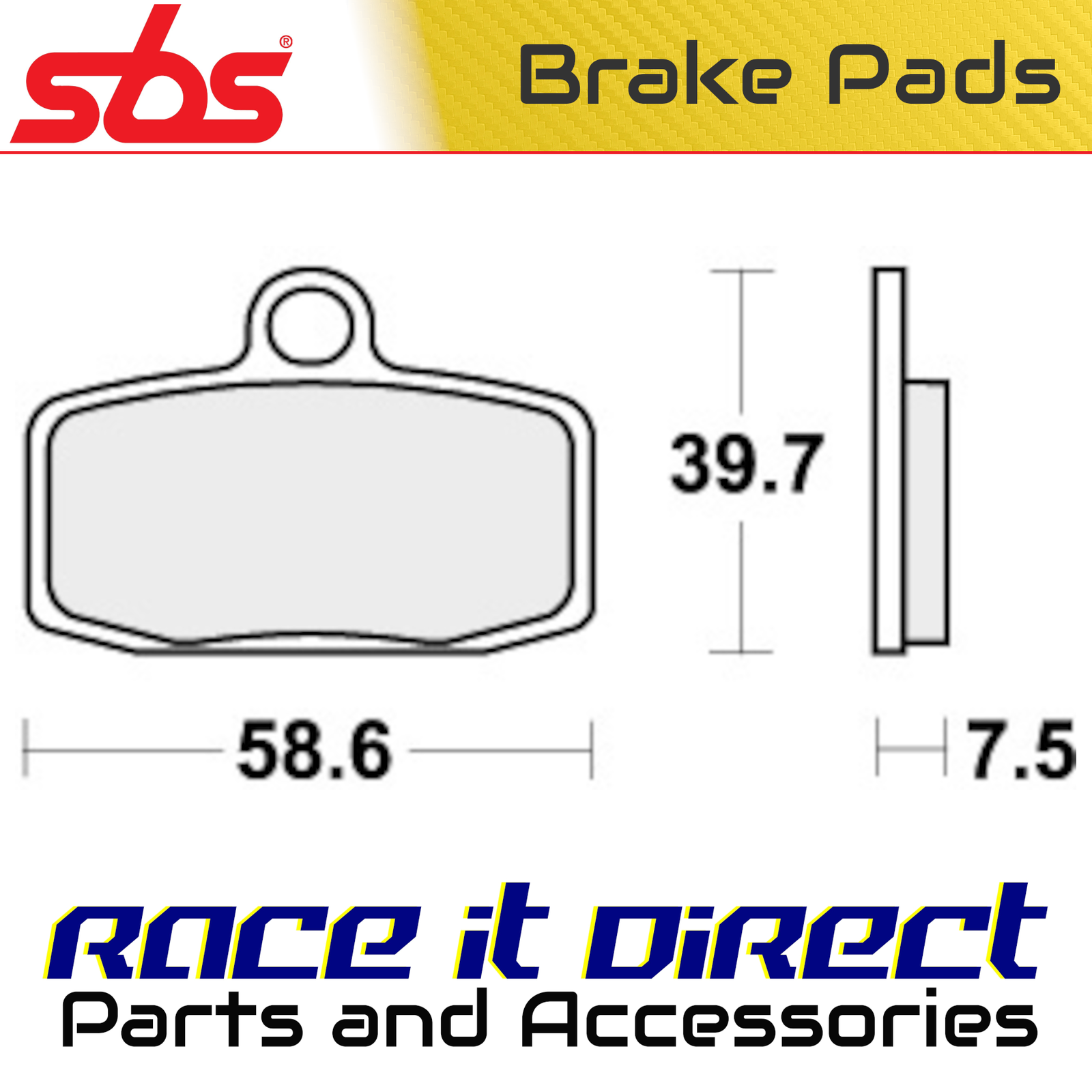 Brake Pads for SHERCO 125 ST 2T FORMULA CALIPERS 2013-2014 Front Off Road SBS