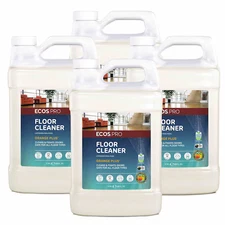 Ecos Pro Pl9295/04 Floor Cleaner, Orange, Liquid, Pk4