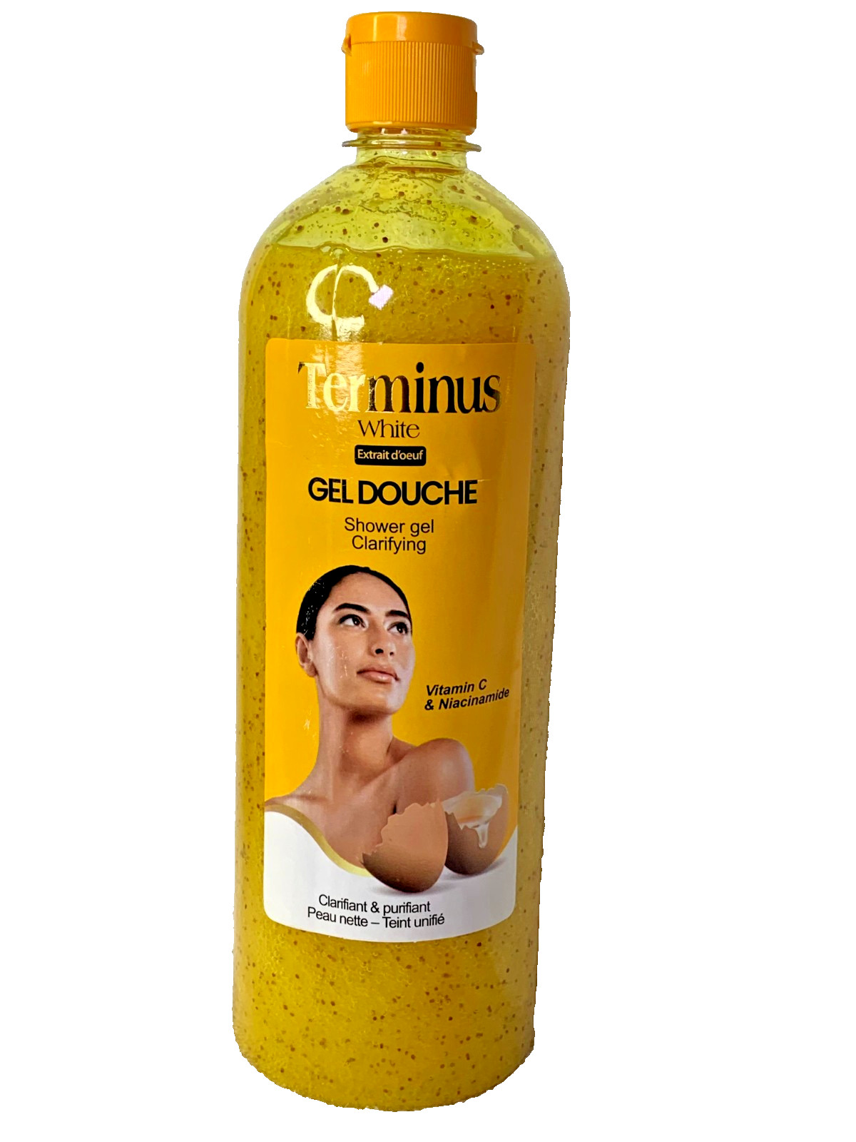 Gel de douche exfoliant et gommant Terminus format généreux 1000ml pour une peau lisse