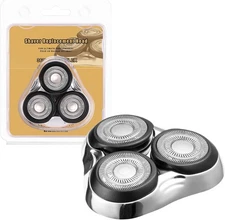 Universal Rotary Replacement Shaver Head,Compatible with Silver(1 Count) 