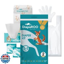 DiapaROO All-in-One Travel Diaper Changing Kit   5-in-1 Kit Disposable Diaper