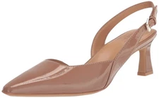 Womens Dalary Slingback Pump Taupe Patent Leather 9 M