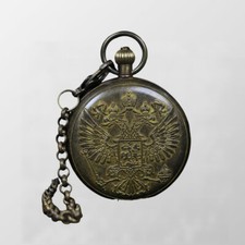 Vintage Bronze Mechanical Pocket Watch