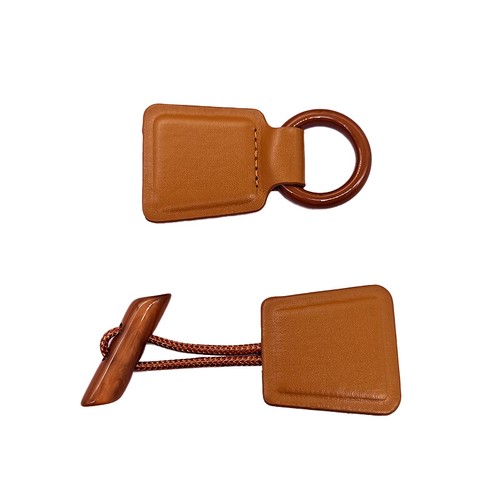 PU Leather Horn Imitation Horn Toggle Buttons For Coat Jacket Decor Sewing Craft - Picture 5 of 11