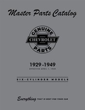 1929 - 1949 Chevrolet Master Parts Six-cylinder Models Catalog