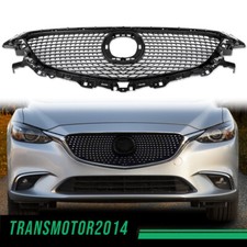 Front Bumper Upper Honeycomb Grille Grill Black Fit For Mazda 6 2014 2015 2016